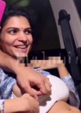 Resmi Nair Tit Grabbed in Car