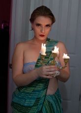 Ellie Saree Striping Fully Nude