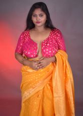 Riya Saree Striping Showing Boobs with Full Face