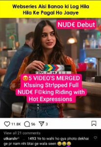 😍Actress Latest Trending Exclusive Vida web series